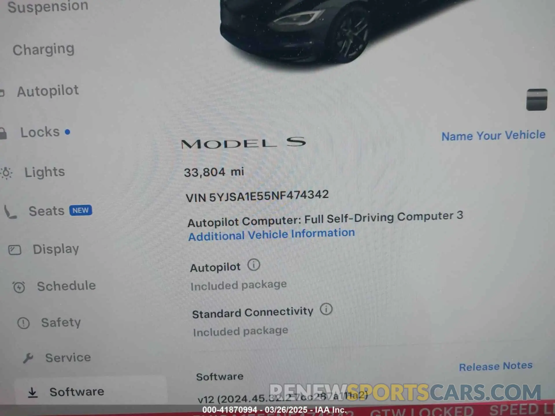 16 fotografías del automóvil dañado 5YJSA1E55NF474342 TESLA MODEL S 2022