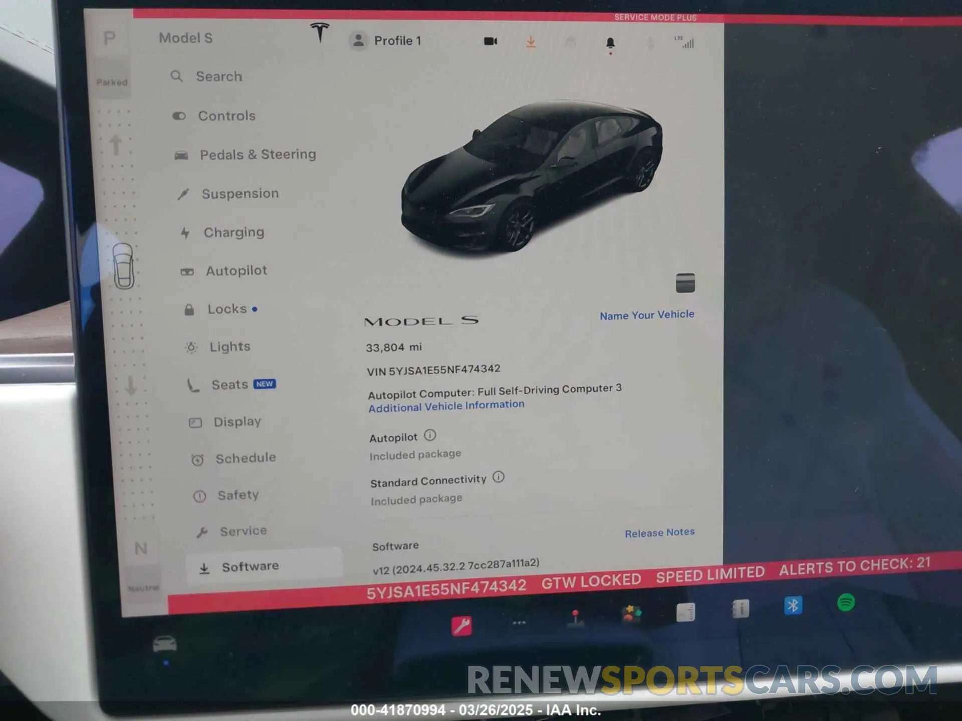 18 fotografías del automóvil dañado 5YJSA1E55NF474342 TESLA MODEL S 2022