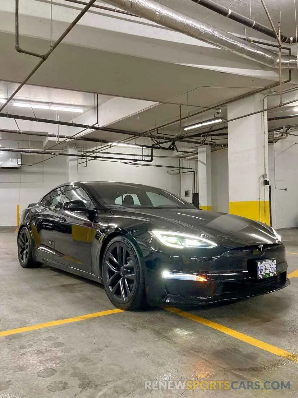 1 fotografías del automóvil dañado 5YJSA1E55NF482523 TESLA MODEL S 2022