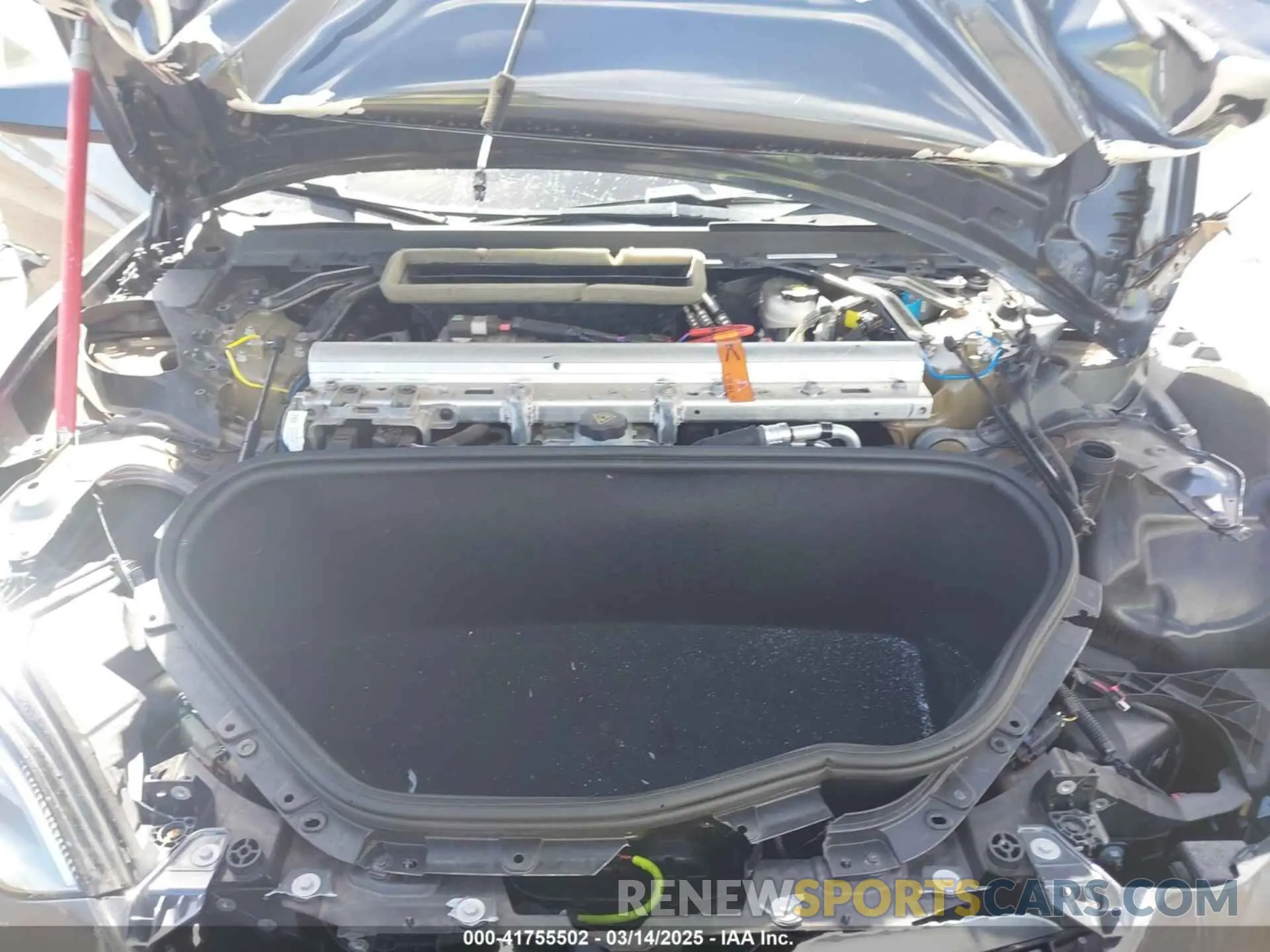 10 fotografías del automóvil dañado 5YJSA1E55NF483364 TESLA MODEL S 2022