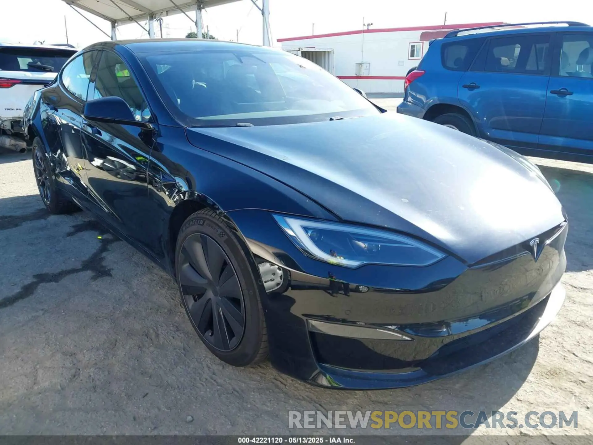 1 fotografías del automóvil dañado 5YJSA1E56NF492915 TESLA MODEL S 2022