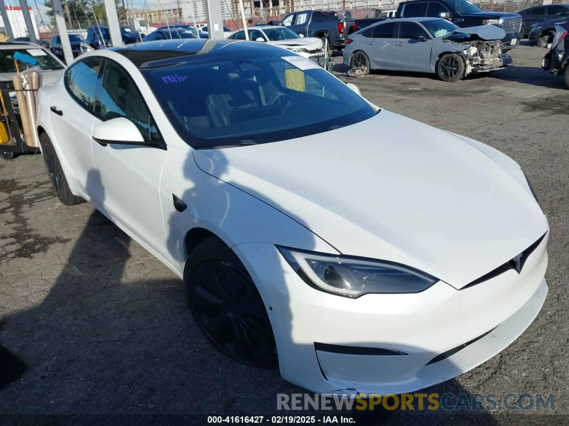 1 fotografías del automóvil dañado 5YJSA1E56NF493062 TESLA MODEL S 2022