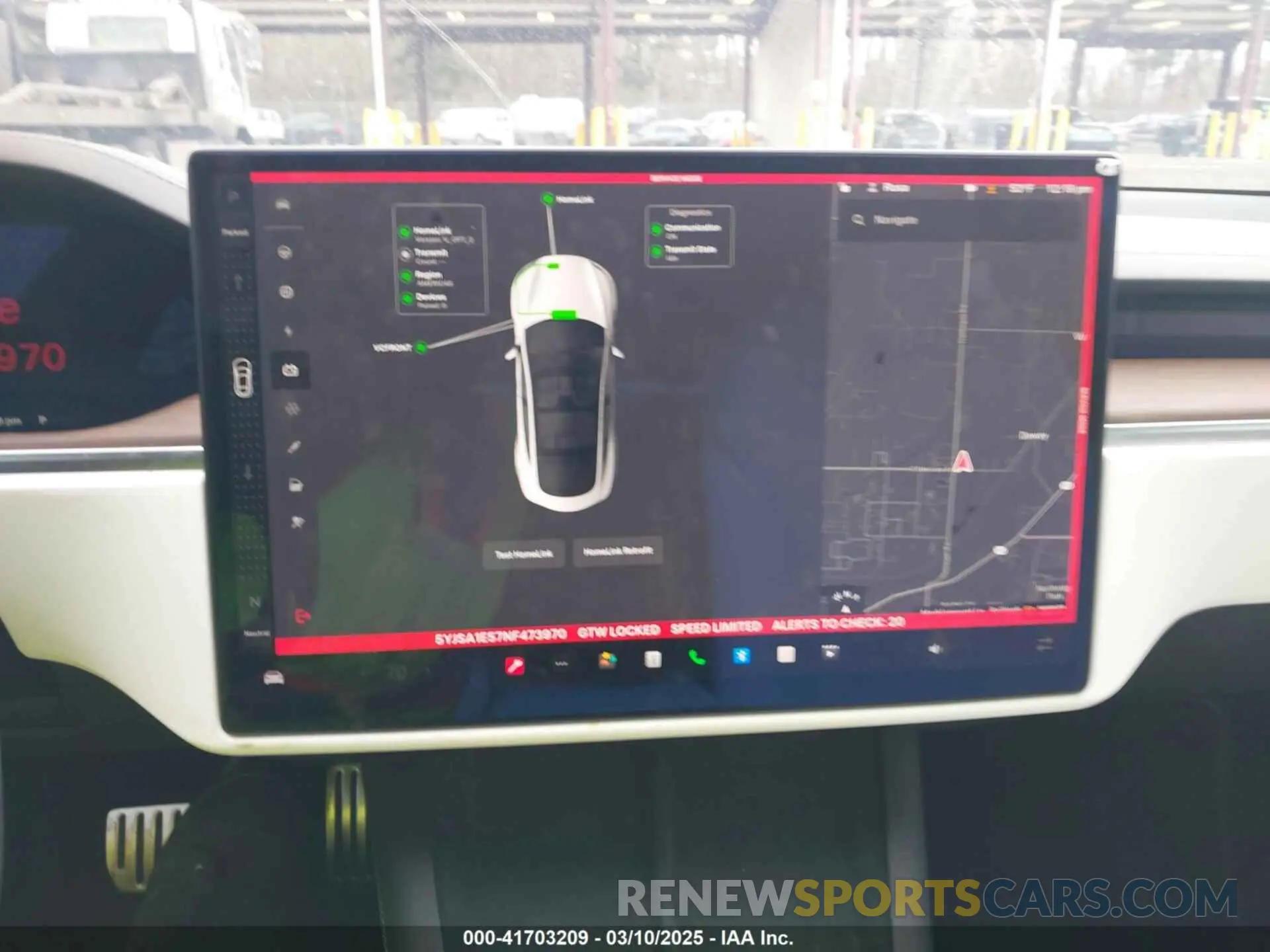19 fotografías del automóvil dañado 5YJSA1E57NF473970 TESLA MODEL S 2022