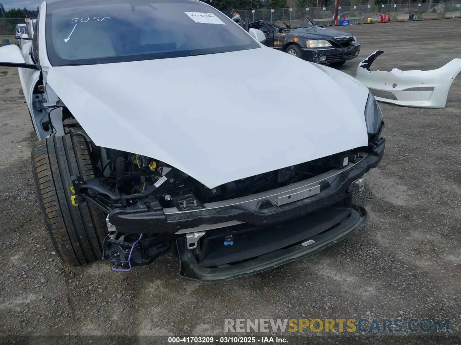20 fotografías del automóvil dañado 5YJSA1E57NF473970 TESLA MODEL S 2022