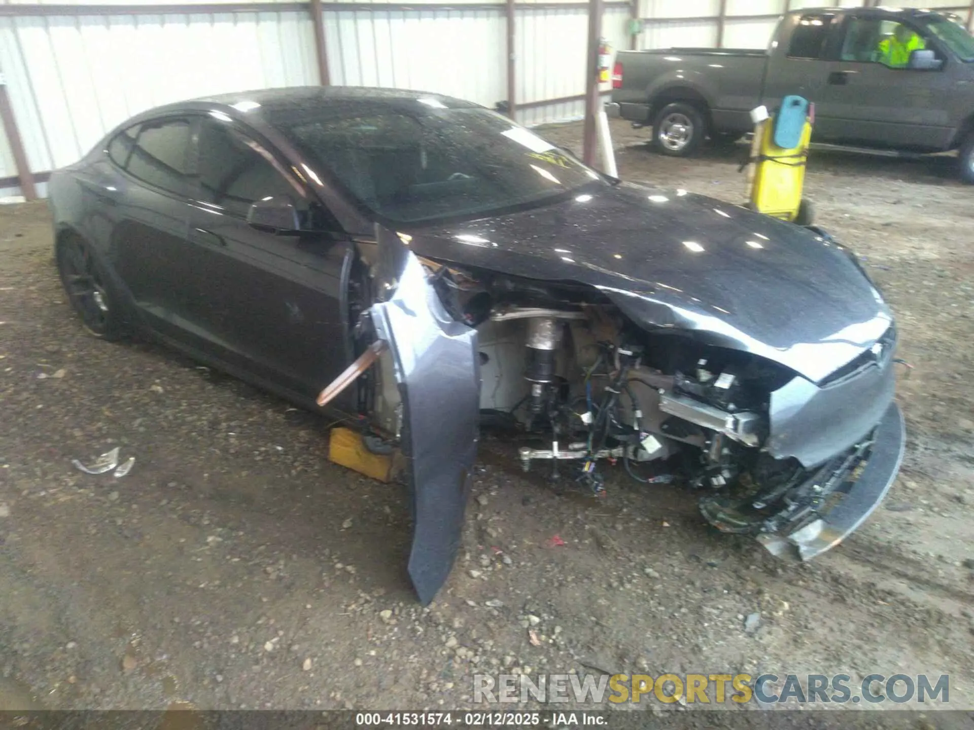 1 fotografías del automóvil dañado 5YJSA1E57NF484158 TESLA MODEL S 2022