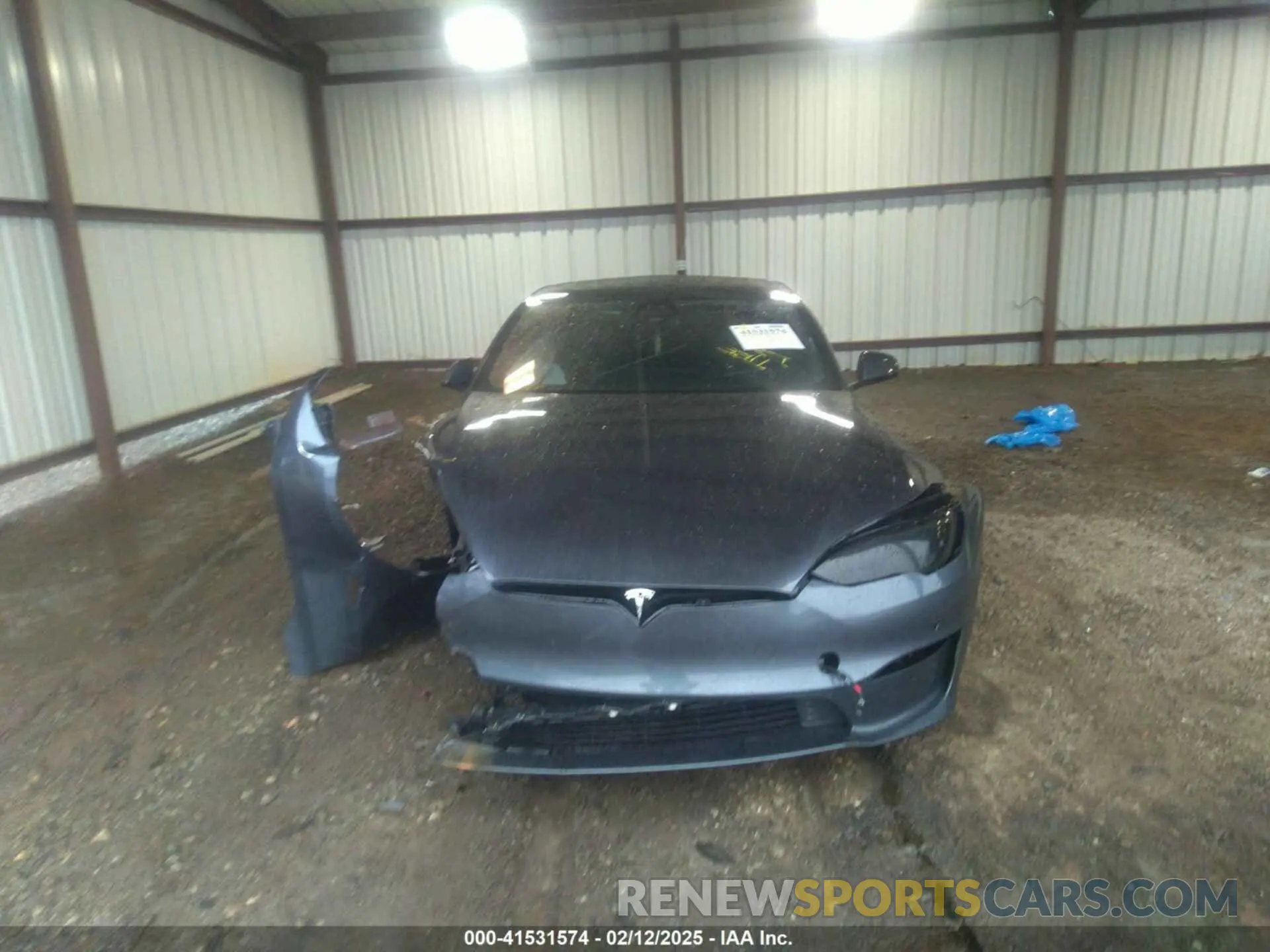12 fotografías del automóvil dañado 5YJSA1E57NF484158 TESLA MODEL S 2022