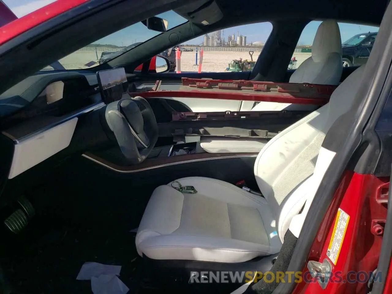 7 fotografías del automóvil dañado 5YJSA1E57NF488727 TESLA MODEL S 2022