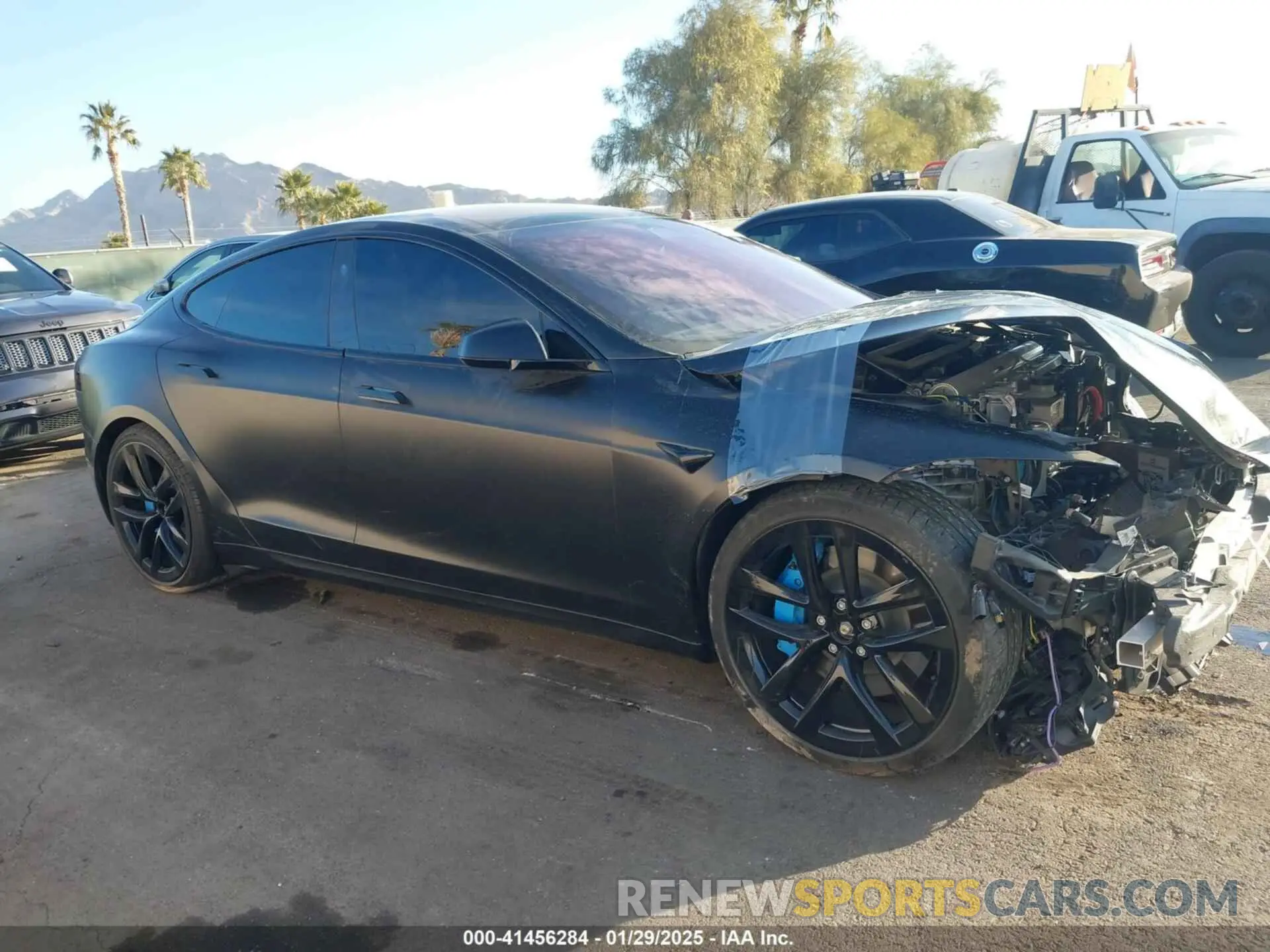 20 fotografías del automóvil dañado 5YJSA1E57NF493457 TESLA MODEL S 2022
