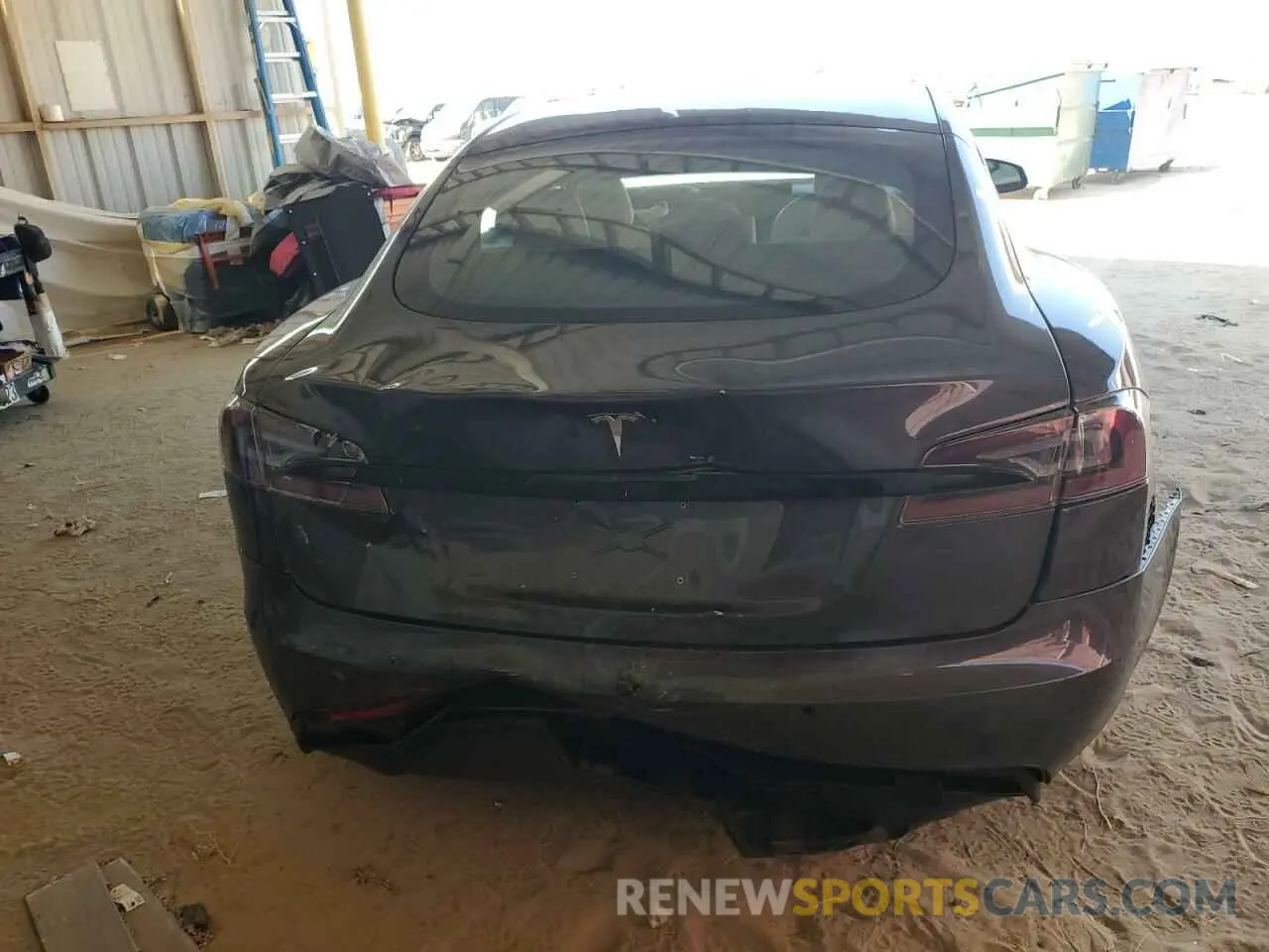 6 fotografías del automóvil dañado 5YJSA1E58NF461309 TESLA MODEL S 2022