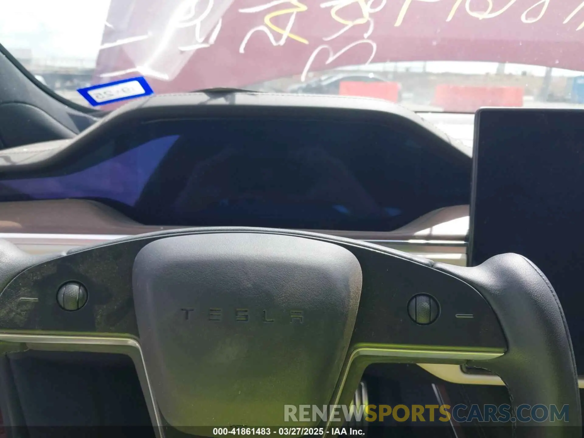 7 fotografías del automóvil dañado 5YJSA1E58NF463643 TESLA MODEL S 2022