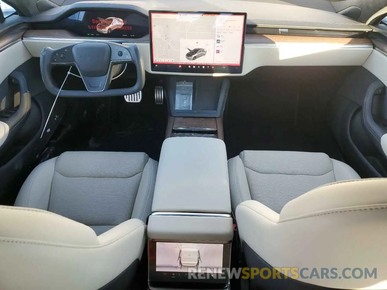 8 fotografías del automóvil dañado 5YJSA1E58NF469233 TESLA MODEL S 2022