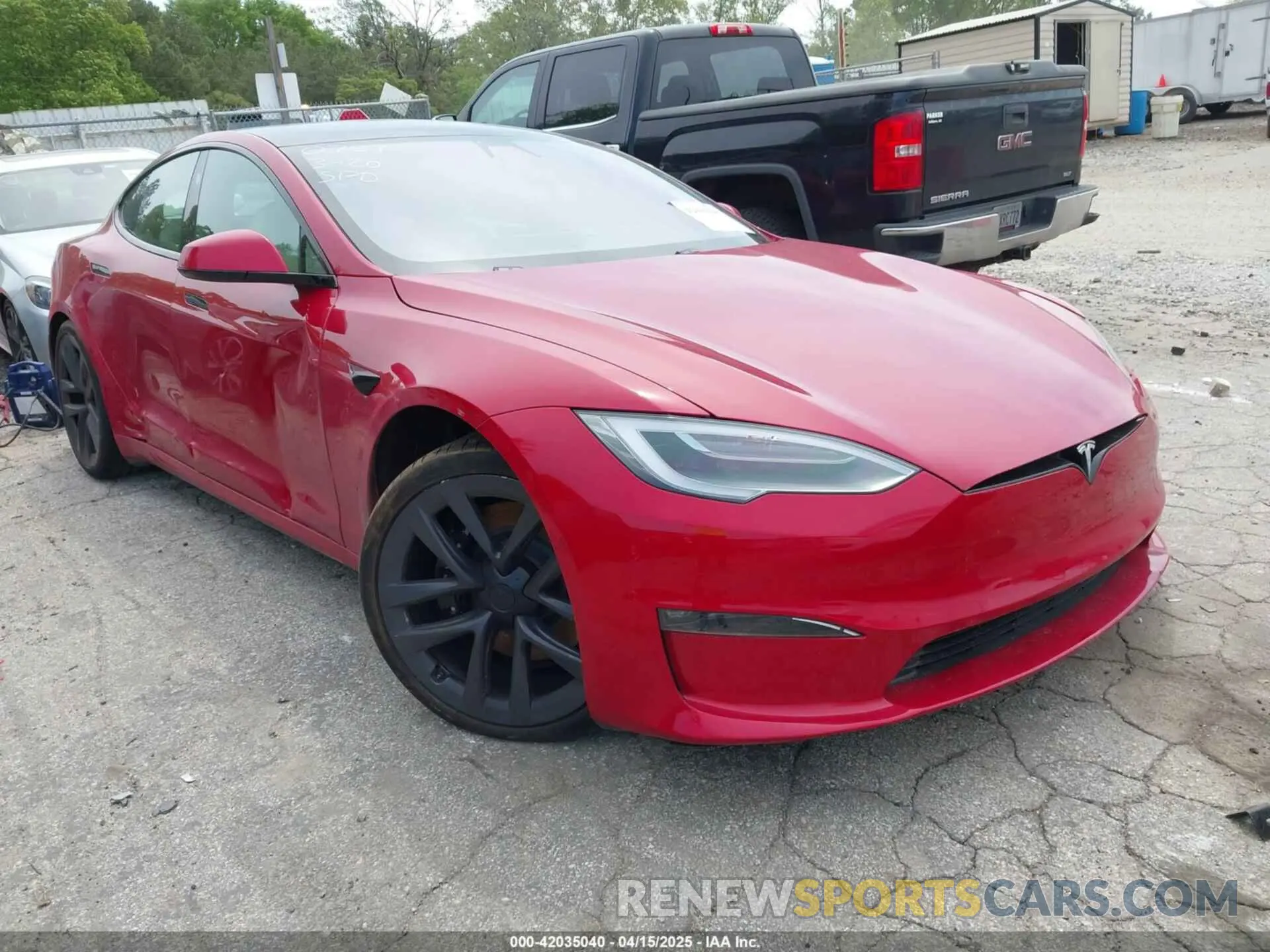 1 fotografías del automóvil dañado 5YJSA1E58NF470737 TESLA MODEL S 2022