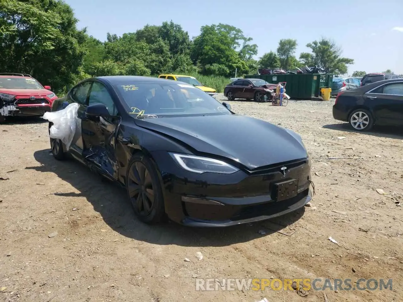 1 fotografías del automóvil dañado 5YJSA1E58NF476733 TESLA MODEL S 2022
