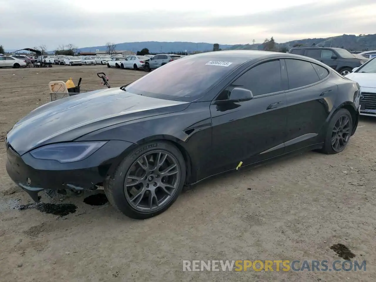 1 fotografías del automóvil dañado 5YJSA1E58NF487215 TESLA MODEL S 2022