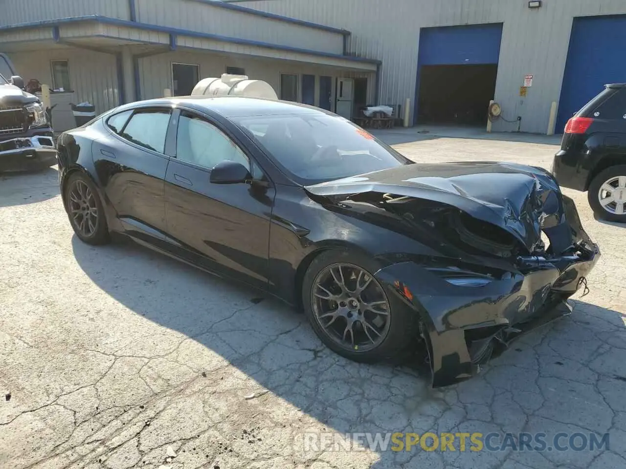 4 fotografías del automóvil dañado 5YJSA1E58NF492849 TESLA MODEL S 2022