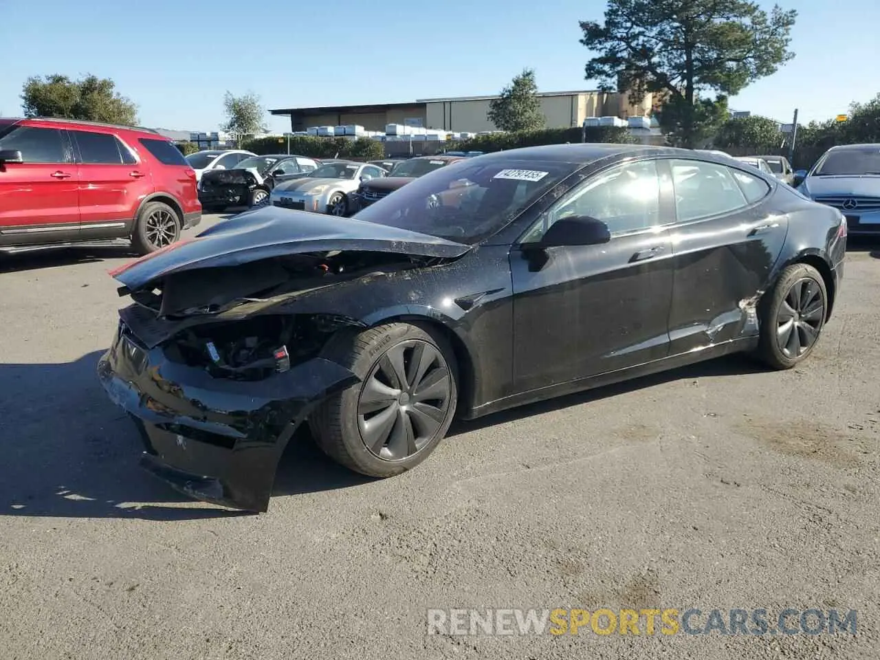 1 fotografías del automóvil dañado 5YJSA1E59NF460010 TESLA MODEL S 2022