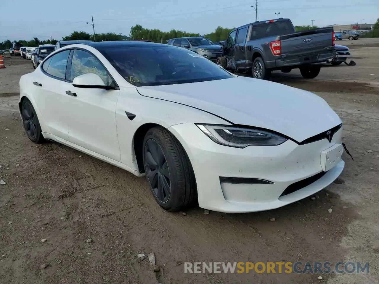 1 fotografías del automóvil dañado 5YJSA1E59NF471850 TESLA MODEL S 2022