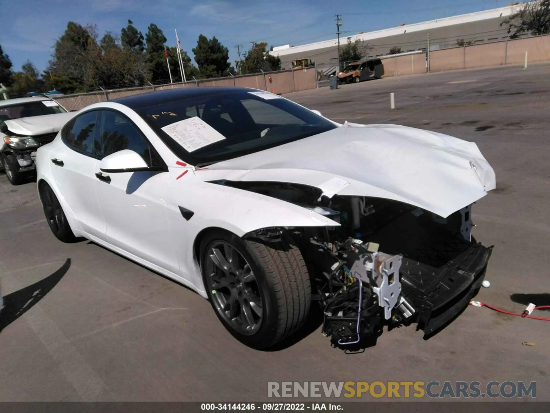 1 fotografías del automóvil dañado 5YJSA1E59NF473940 TESLA MODEL S 2022