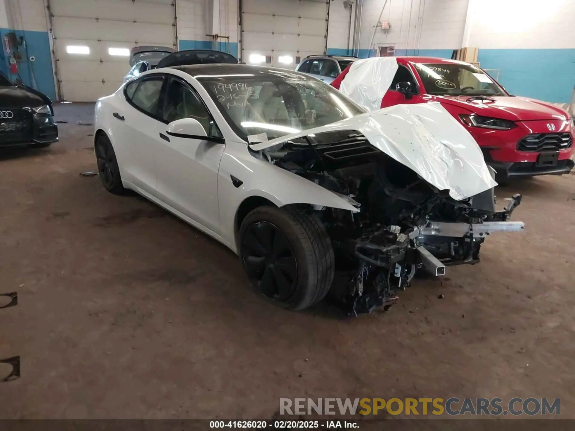 1 fotografías del automóvil dañado 5YJSA1E59NF493914 TESLA MODEL S 2022