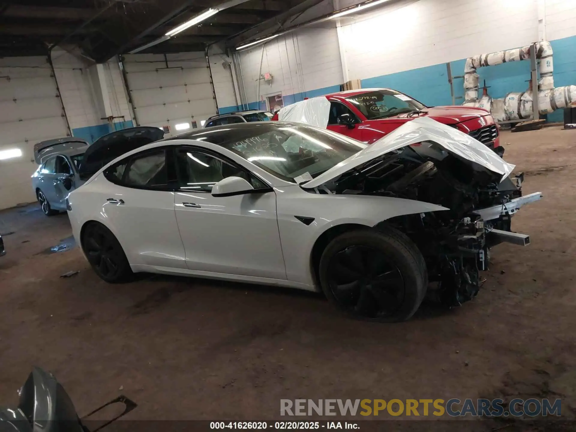 12 fotografías del automóvil dañado 5YJSA1E59NF493914 TESLA MODEL S 2022