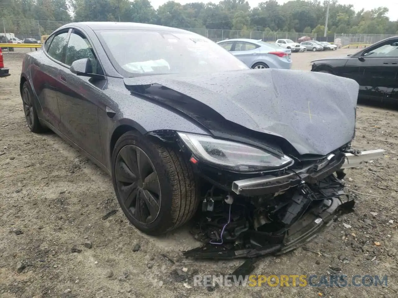 1 fotografías del automóvil dañado 5YJSA1E5XNF470917 TESLA MODEL S 2022