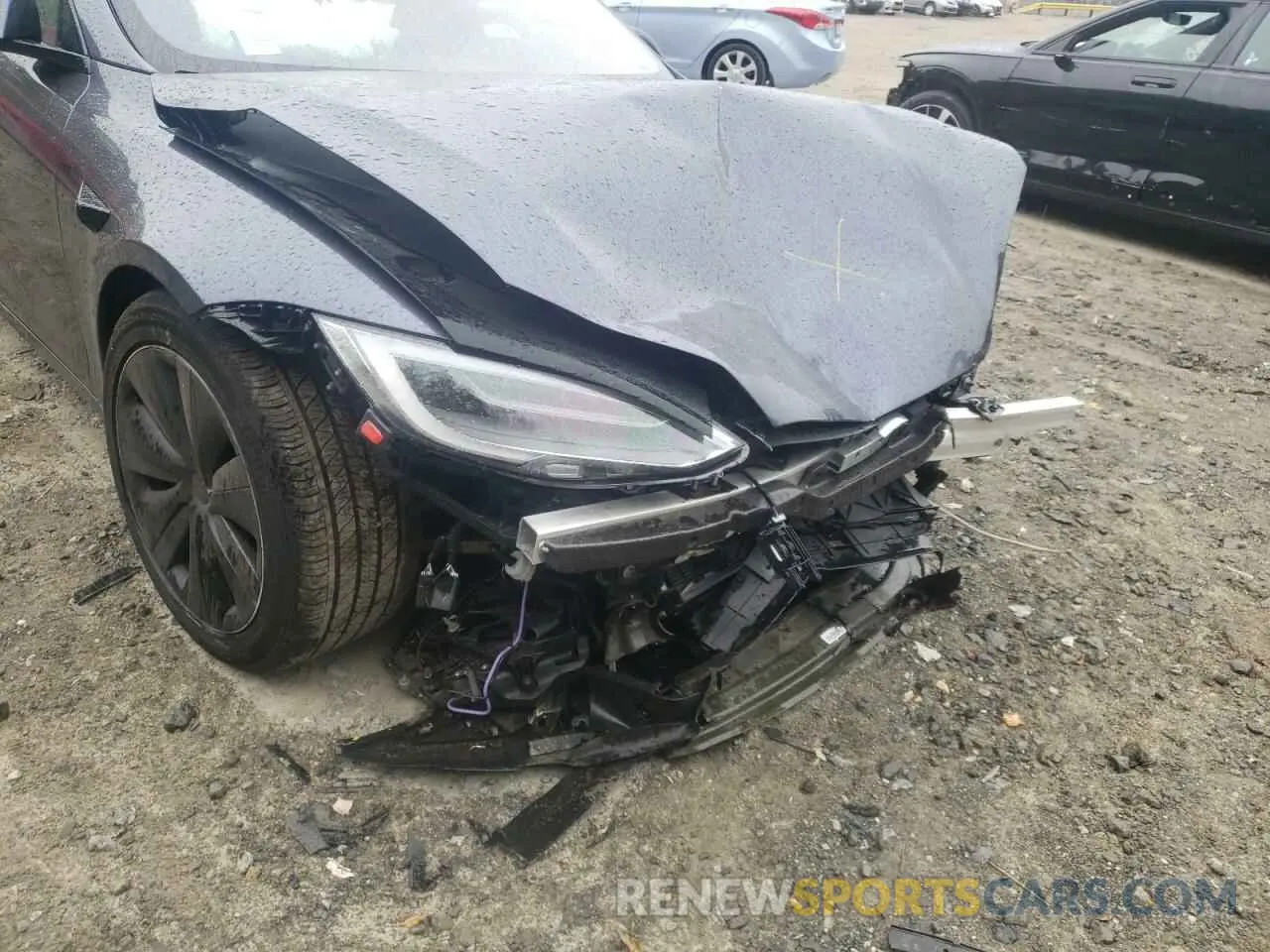 9 fotografías del automóvil dañado 5YJSA1E5XNF470917 TESLA MODEL S 2022