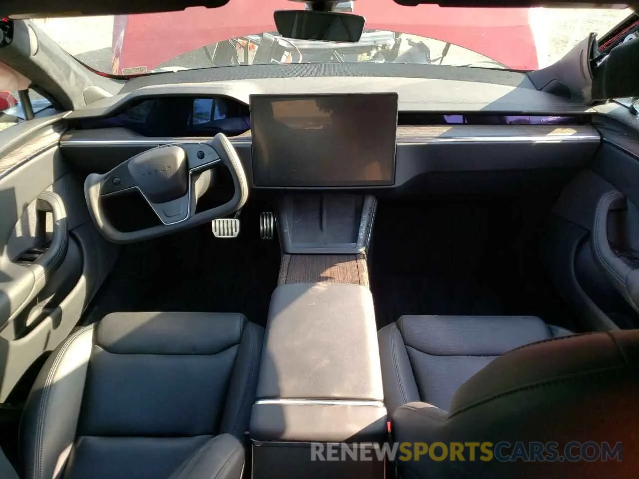 8 fotografías del automóvil dañado 5YJSA1E5XNF476118 TESLA MODEL S 2022
