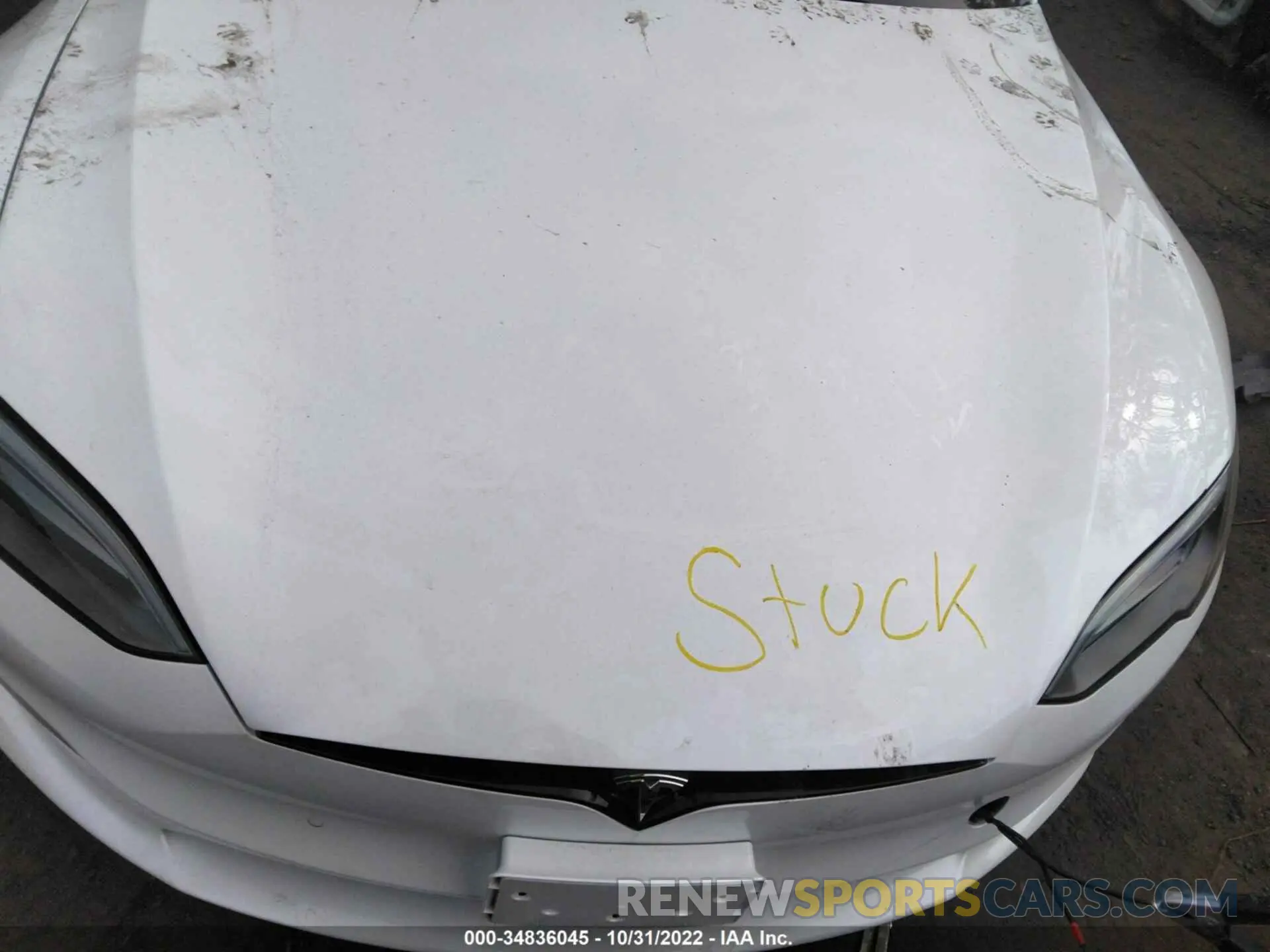 10 fotografías del automóvil dañado 5YJSA1E5XNF486423 TESLA MODEL S 2022