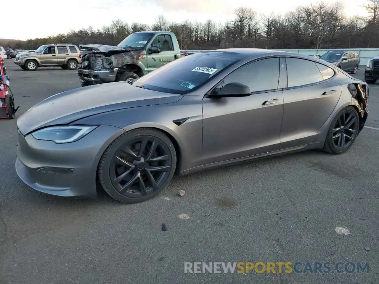1 fotografías del automóvil dañado 5YJSA1E5XNF489693 TESLA MODEL S 2022