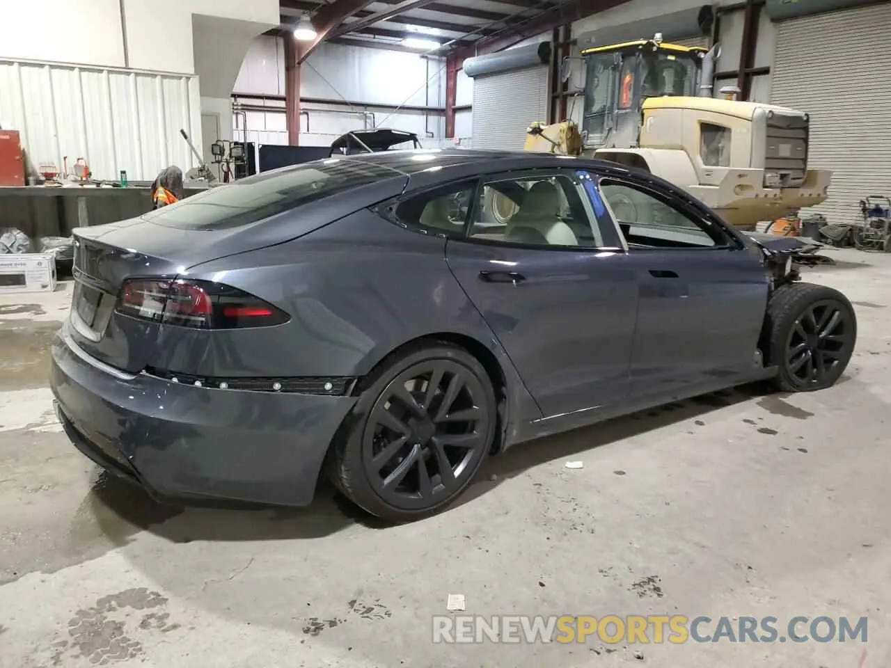 3 fotografías del automóvil dañado 5YJSA1E5XNF491752 TESLA MODEL S 2022