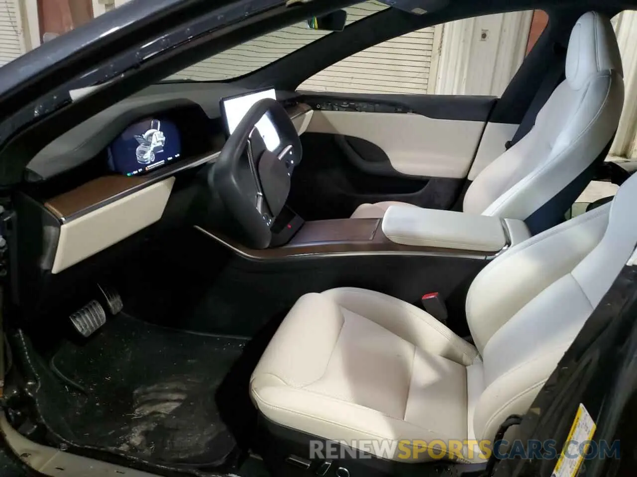 7 fotografías del automóvil dañado 5YJSA1E5XNF491752 TESLA MODEL S 2022