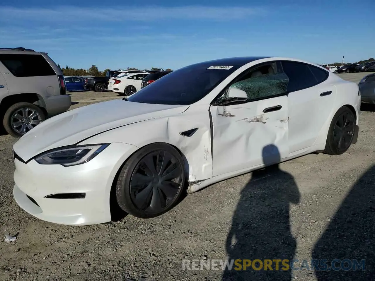 1 fotografías del automóvil dañado 5YJSA1E60NF461801 TESLA MODEL S 2022