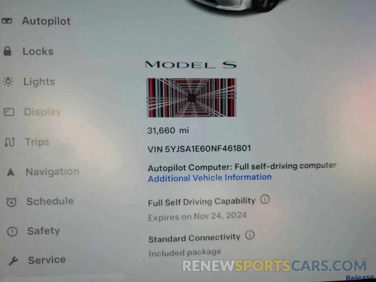 9 fotografías del automóvil dañado 5YJSA1E60NF461801 TESLA MODEL S 2022