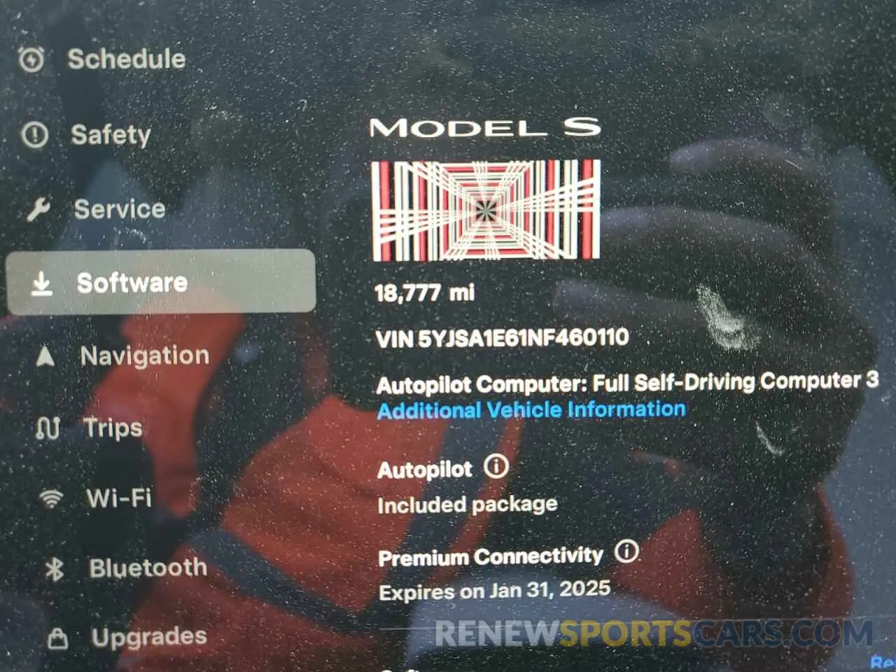 9 fotografías del automóvil dañado 5YJSA1E61NF460110 TESLA MODEL S 2022