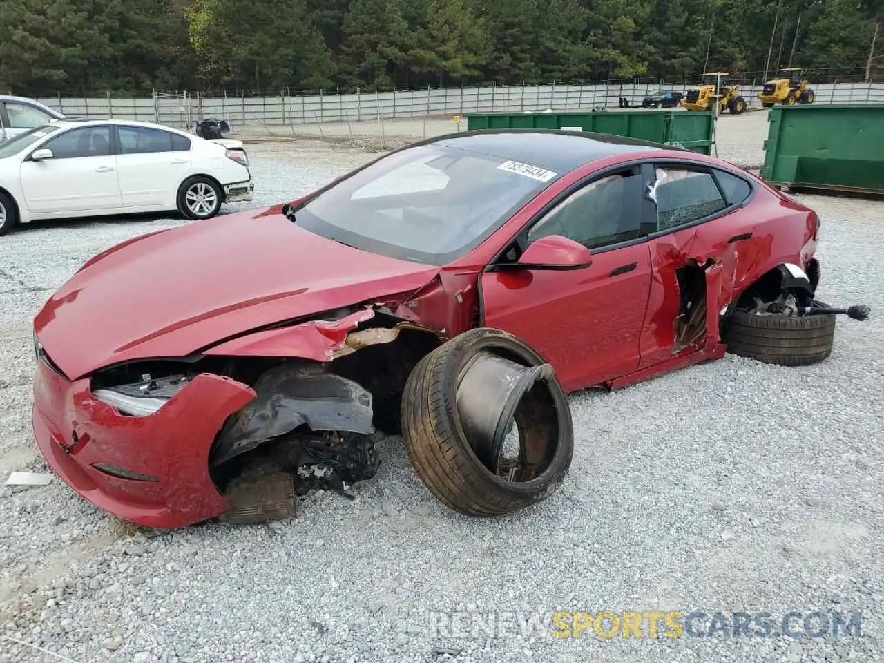 1 fotografías del automóvil dañado 5YJSA1E62NF460780 TESLA MODEL S 2022