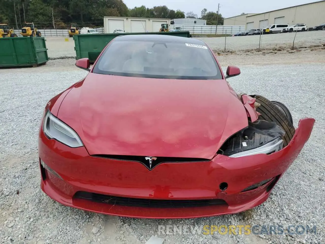 5 fotografías del automóvil dañado 5YJSA1E62NF460780 TESLA MODEL S 2022