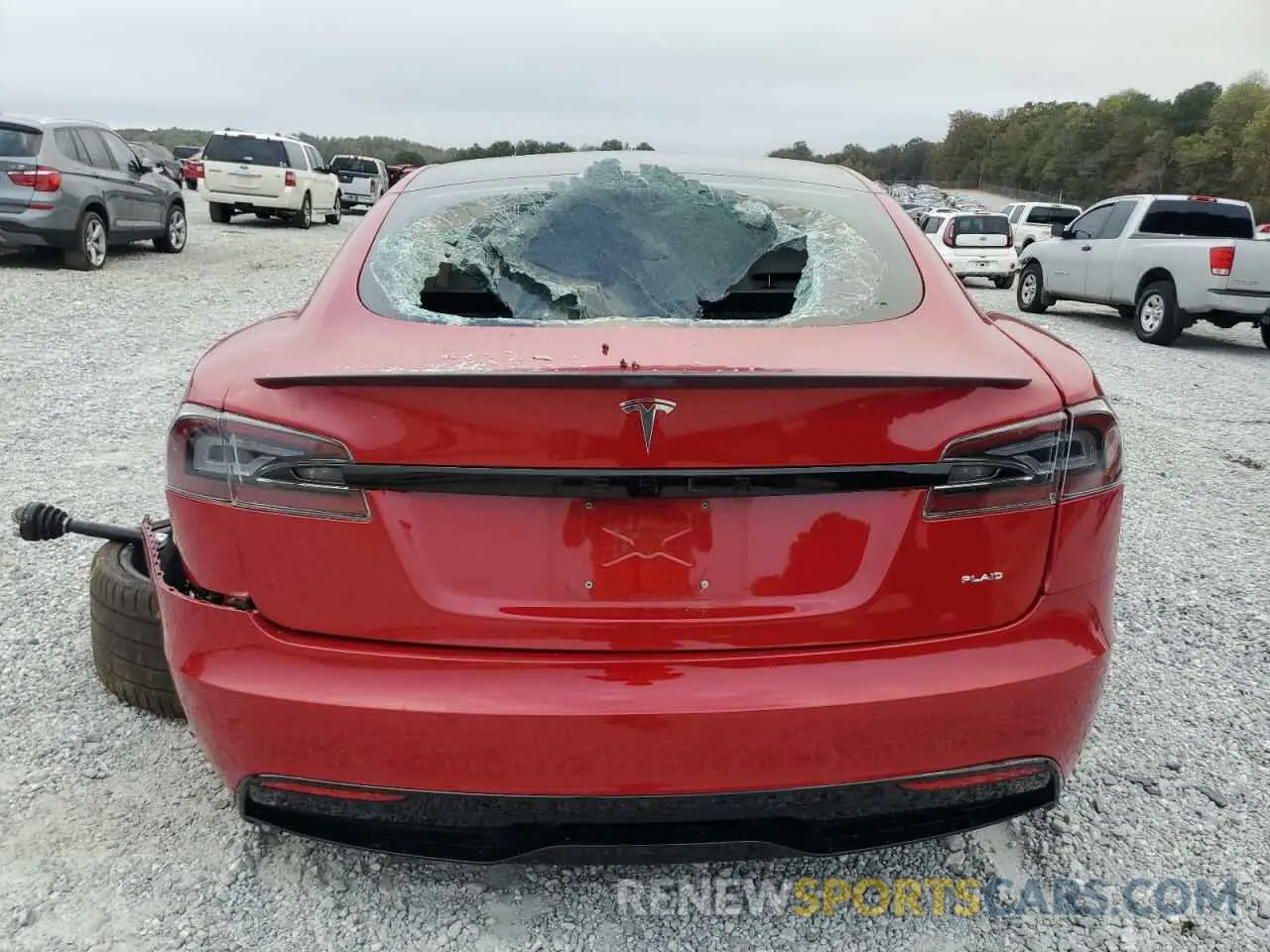 6 fotografías del automóvil dañado 5YJSA1E62NF460780 TESLA MODEL S 2022