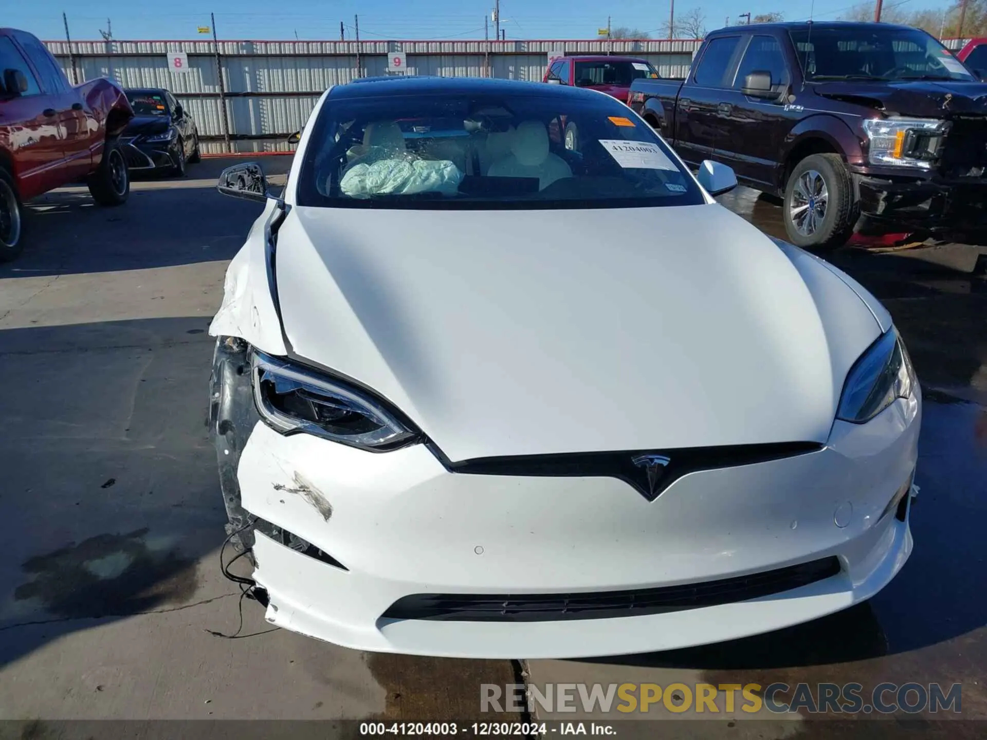 22 fotografías del automóvil dañado 5YJSA1E63NF483873 TESLA MODEL S 2022