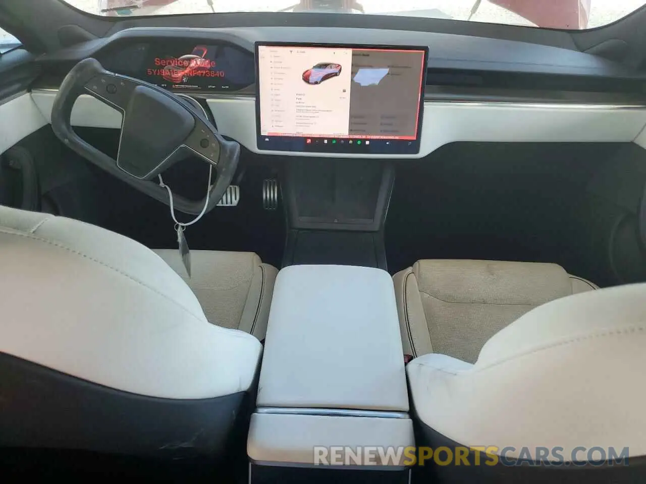 8 fotografías del automóvil dañado 5YJSA1E64NF473840 TESLA MODEL S 2022