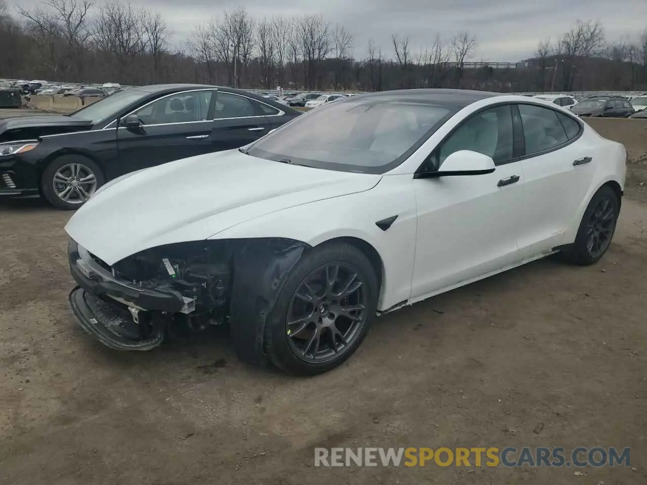 1 fotografías del automóvil dañado 5YJSA1E64NF478200 TESLA MODEL S 2022
