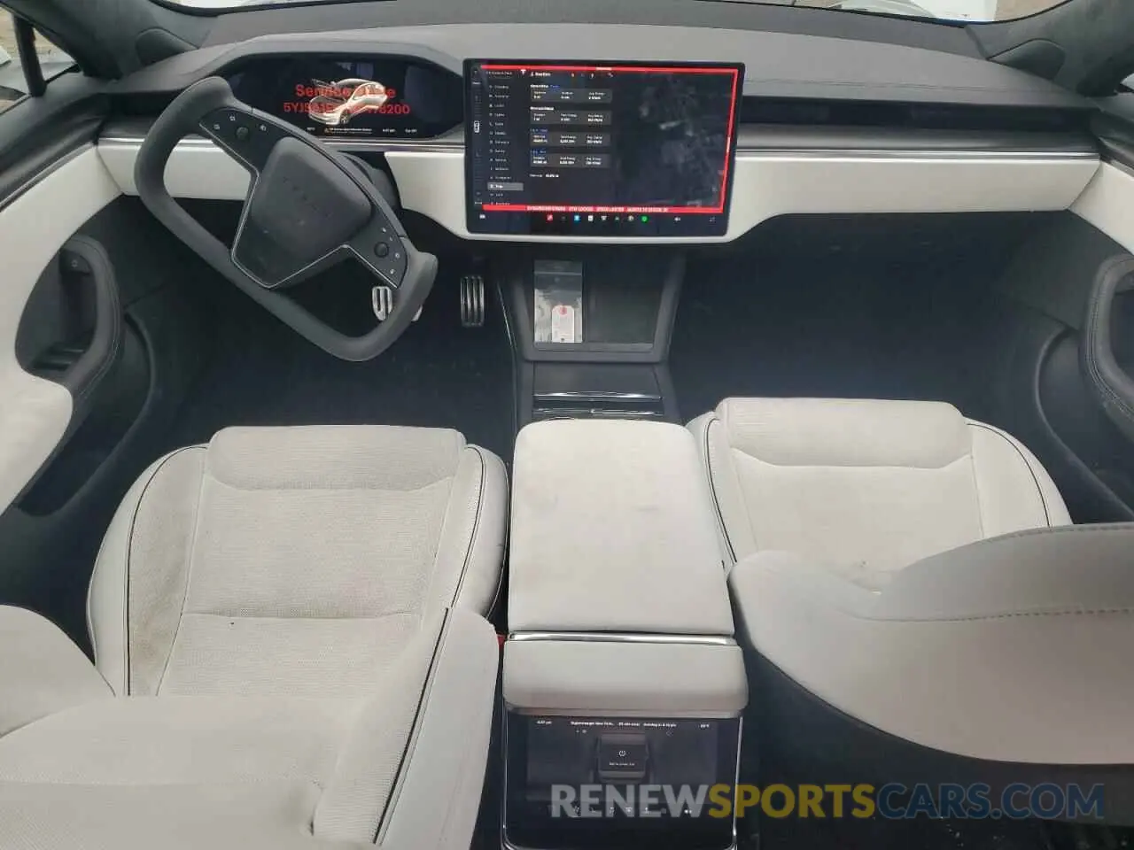 8 fotografías del automóvil dañado 5YJSA1E64NF478200 TESLA MODEL S 2022