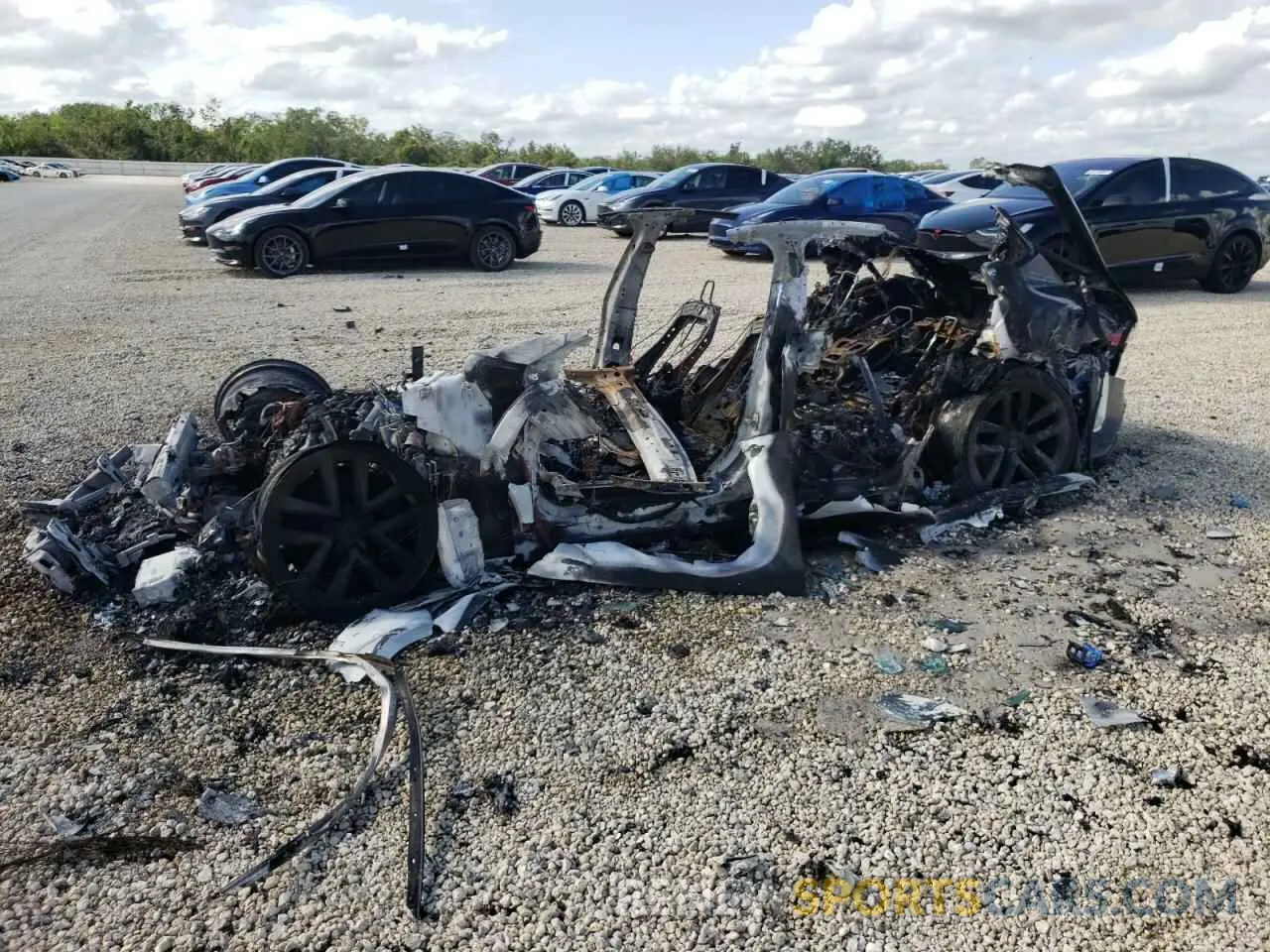 10 fotografías del automóvil dañado 5YJSA1E65NF459171 TESLA MODEL S 2022