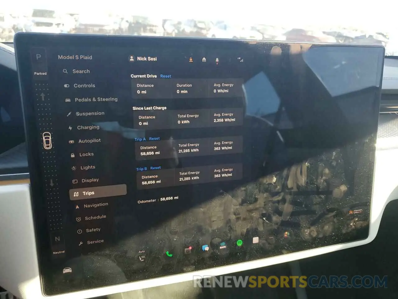 9 fotografías del automóvil dañado 5YJSA1E66NF458711 TESLA MODEL S 2022