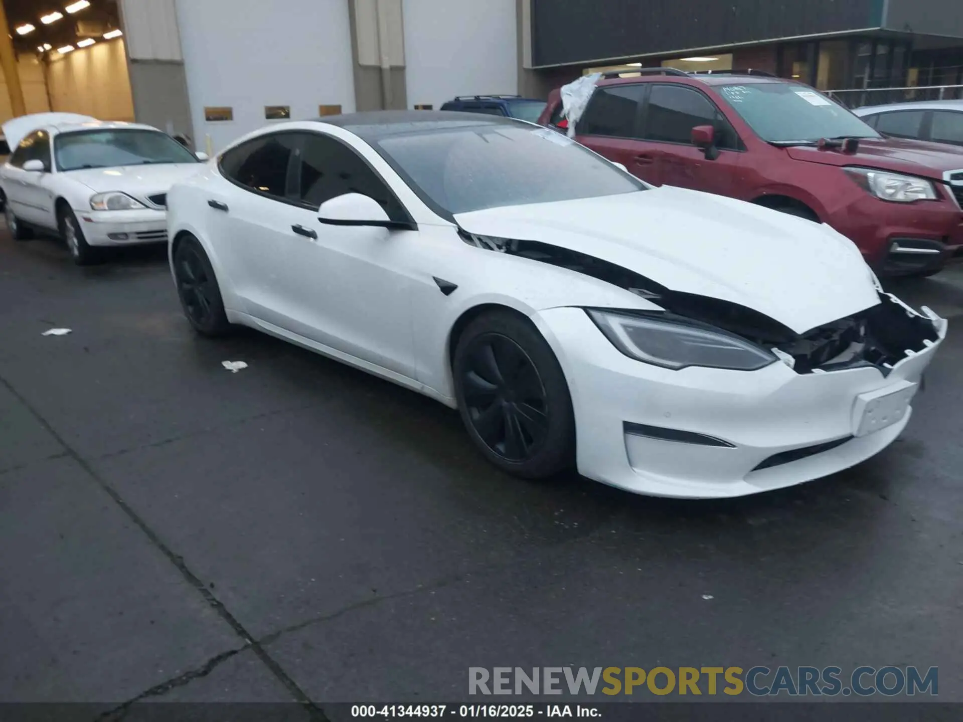 1 fotografías del automóvil dañado 5YJSA1E66NF474312 TESLA MODEL S 2022