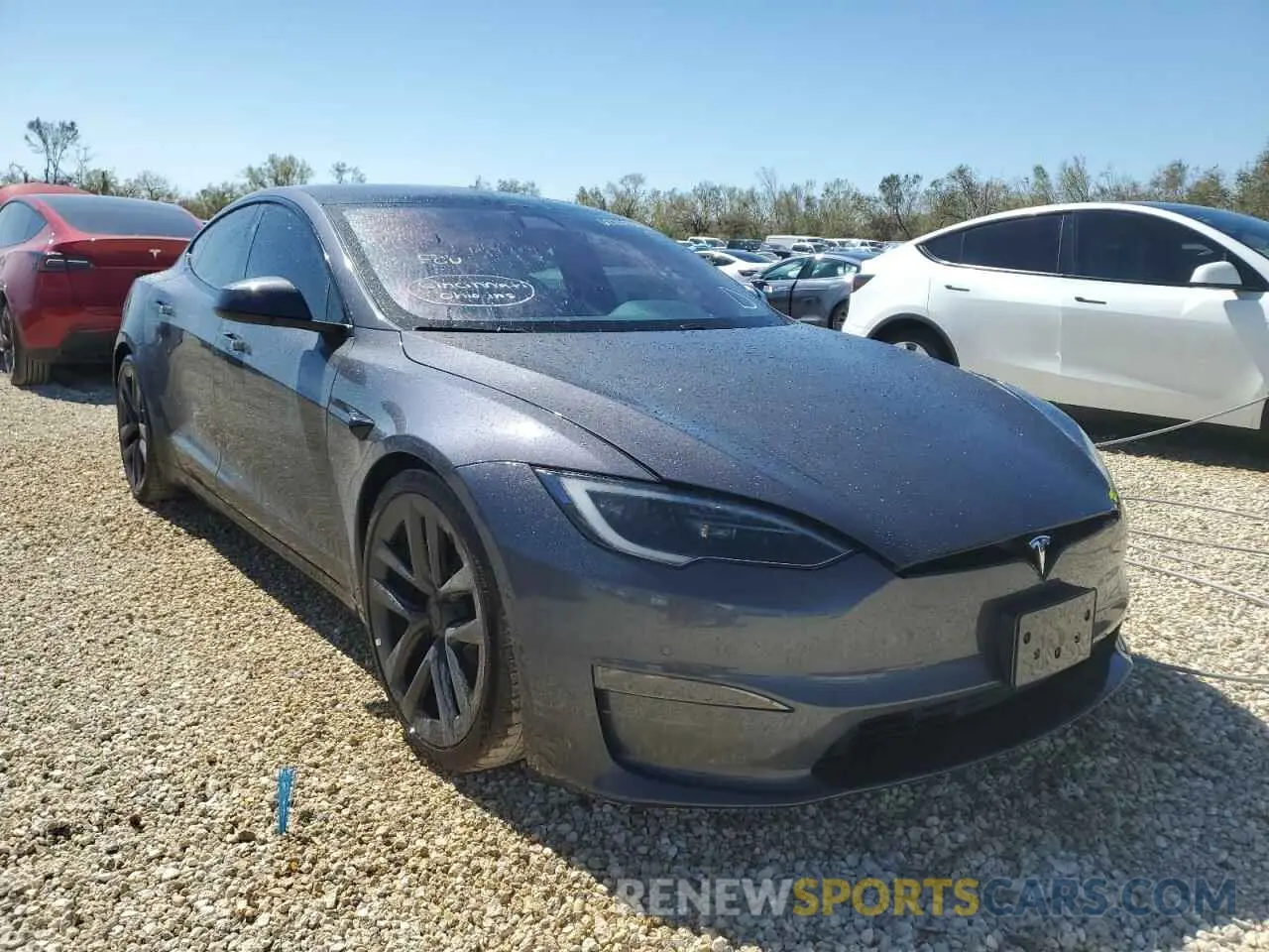 1 fotografías del automóvil dañado 5YJSA1E67NF473699 TESLA MODEL S 2022