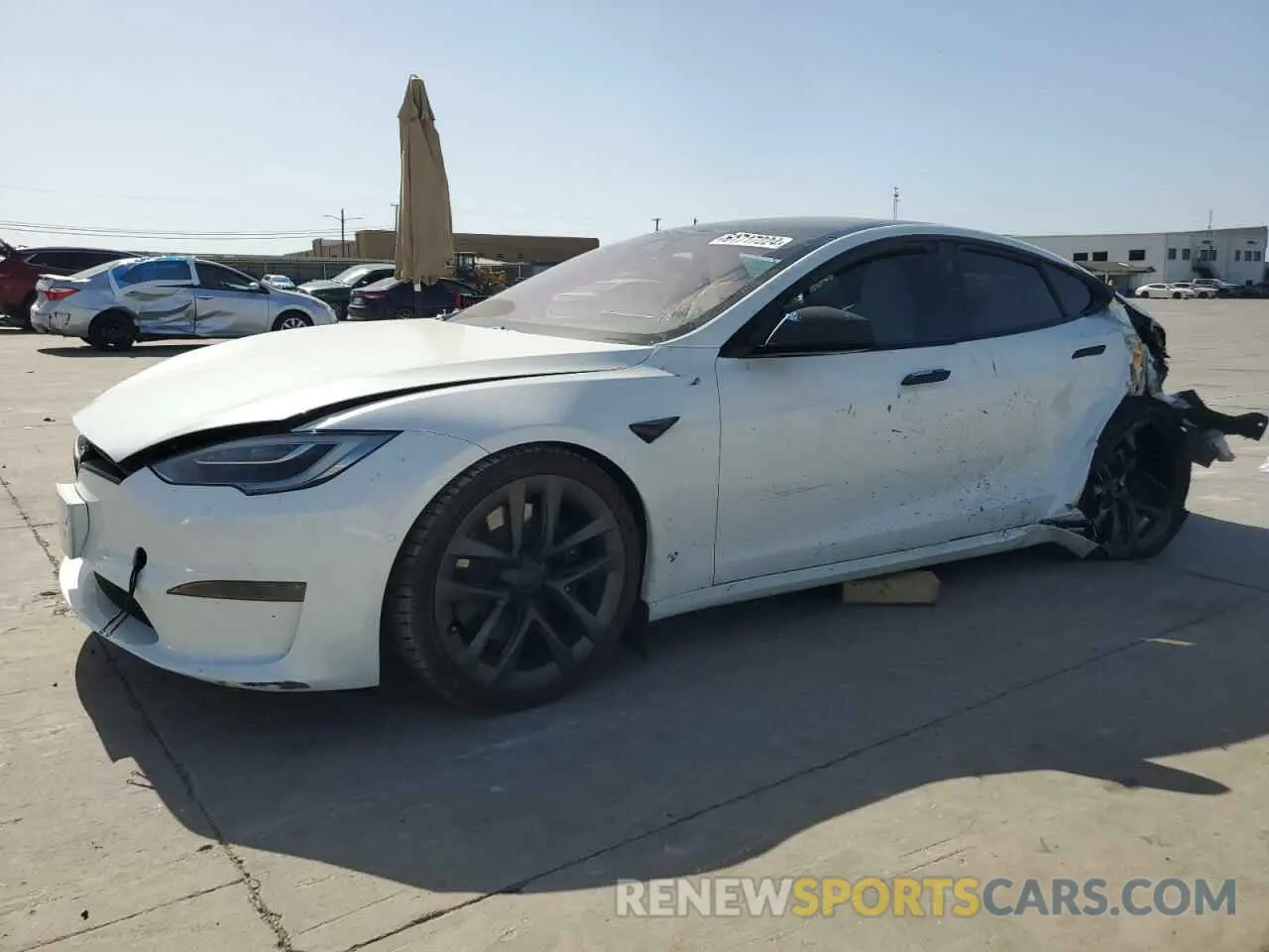 1 fotografías del automóvil dañado 5YJSA1E68NF466003 TESLA MODEL S 2022