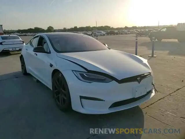 11 fotografías del automóvil dañado 5YJSA1E68NF466003 TESLA MODEL S 2022