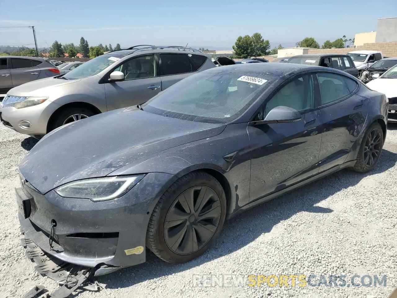 1 fotografías del automóvil dañado 5YJSA1E68NF486767 TESLA MODEL S 2022