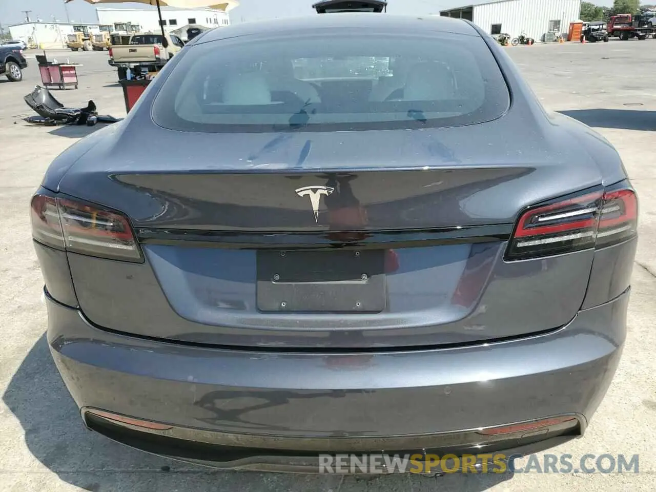 6 fotografías del automóvil dañado 5YJSA1E50PF499958 TESLA MODEL S 2023
