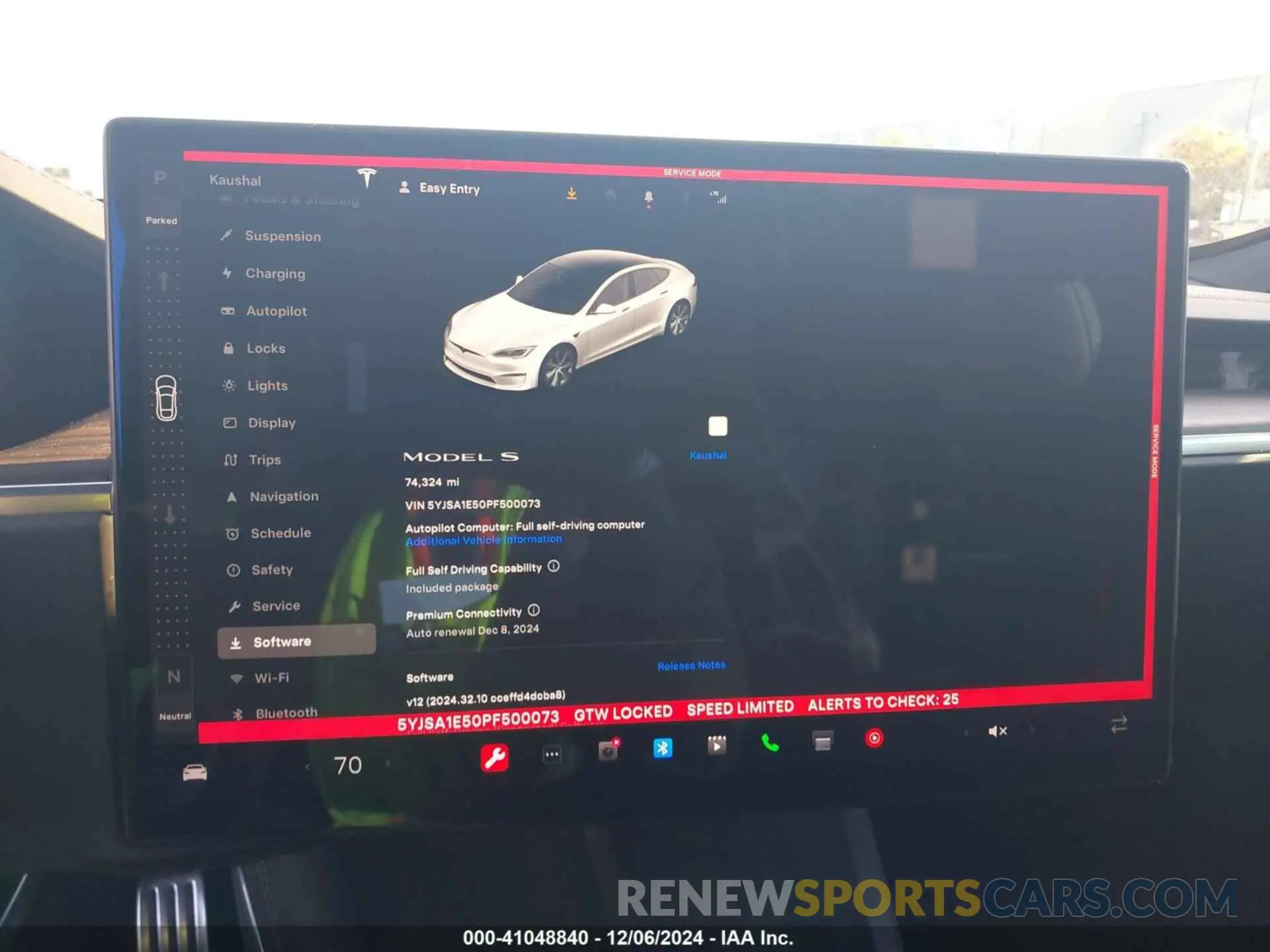 19 fotografías del automóvil dañado 5YJSA1E50PF500073 TESLA MODEL S 2023